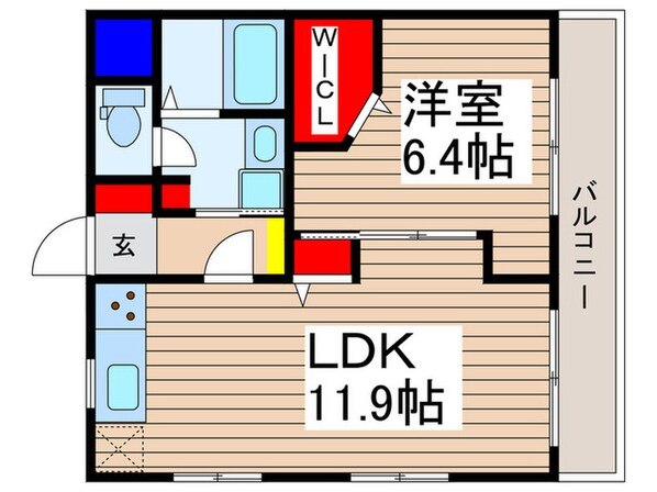 ルミネール・ドゥの物件間取画像